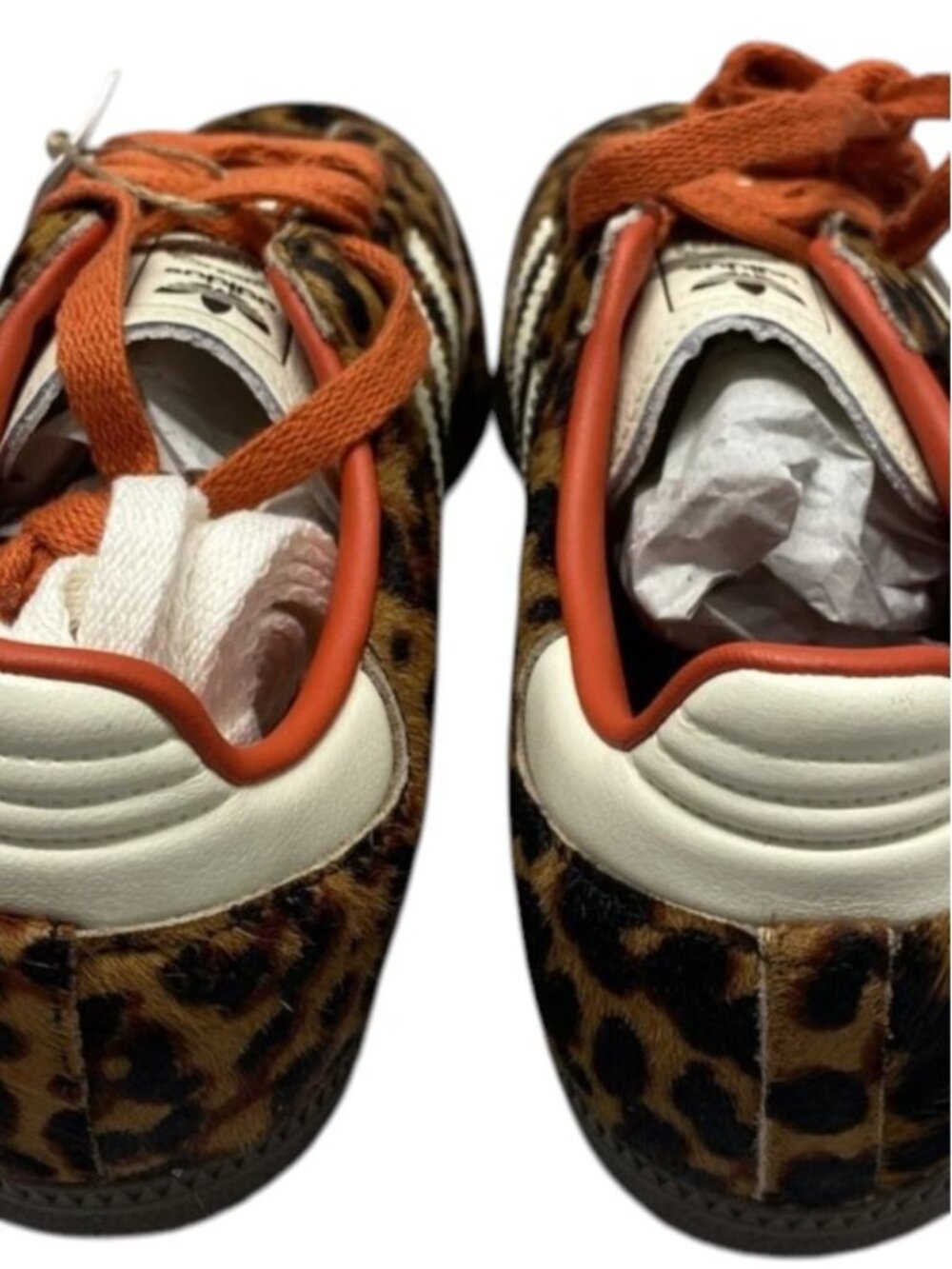 adidas Leopard Print Sneakers with Orange Accents - Picture 4 of 11